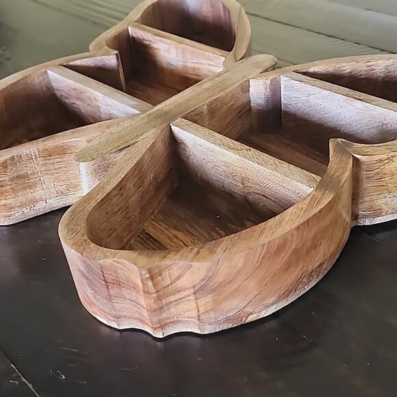 BUTTERFLY Wood Shelf or Tray Bohemian Style Beautiful Finished Accent Piece - Picture 3 of 8